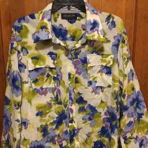 Jones of New York Floral Blouse Size 1x